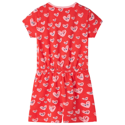 VidaXL Kinderjumpsuit 128 rood