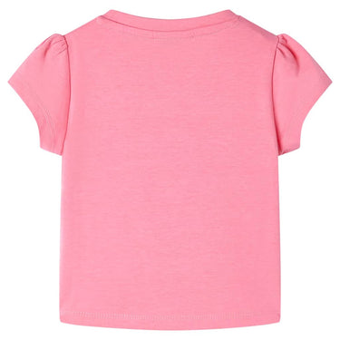 Vidaxl kindershirt 92 fluorescerend felroze