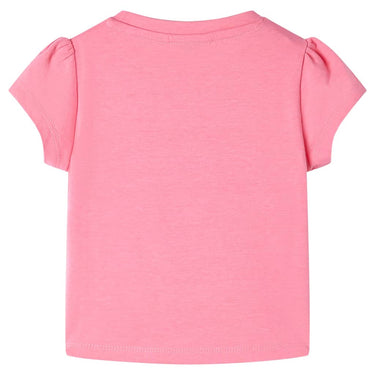 Vidaxl kindershirt 116 fluorescerend felroze