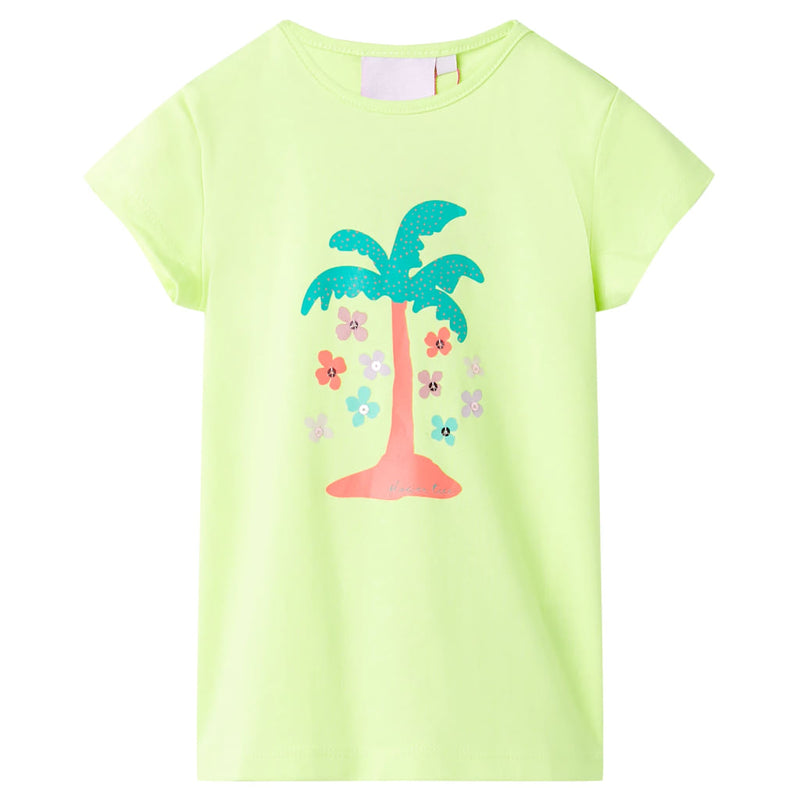 Load image into Gallery viewer, VidaXL Kindershirt 128 fluorescerend geel
