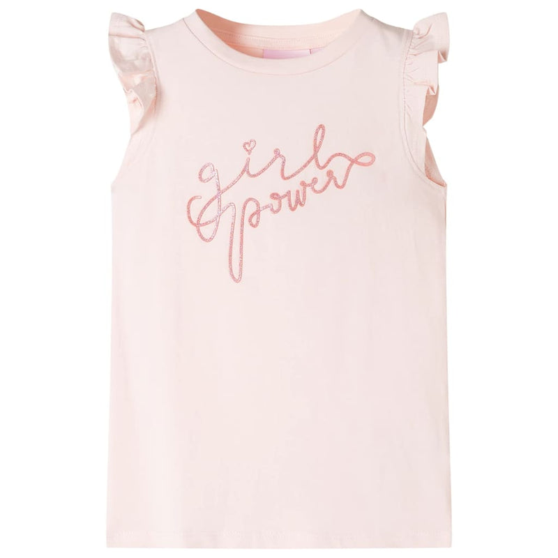 Load image into Gallery viewer, VidaXL Kindershirt met ruches aan de mouwen 116 zachtroze

