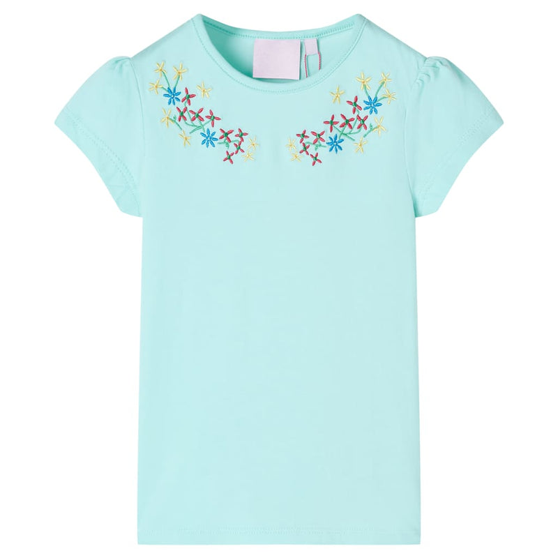 Load image into Gallery viewer, VidaXL Kindershirt 92 lichtzeeblauw
