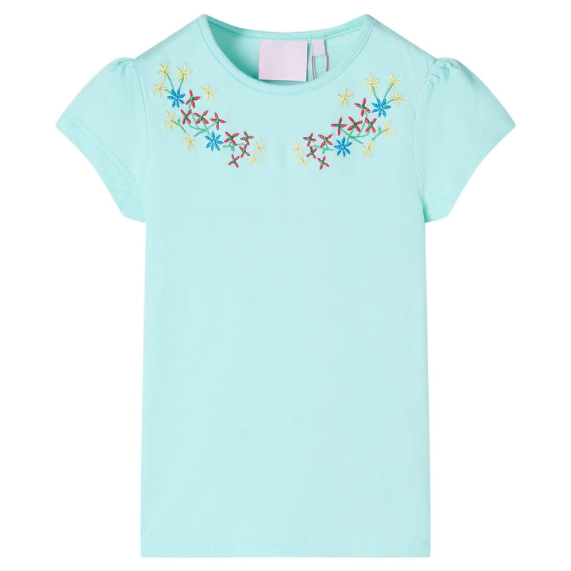 Load image into Gallery viewer, VidaXL Kindershirt 116 lichtzeeblauw
