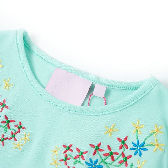 Vidaxl kindershirt 128 lichtzeeblauw