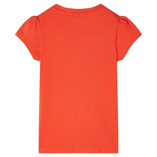 VidaXL Kindershirt 116 donkeroranje