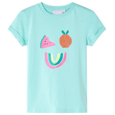 Vidaxl kindershirt 128 lichtmint