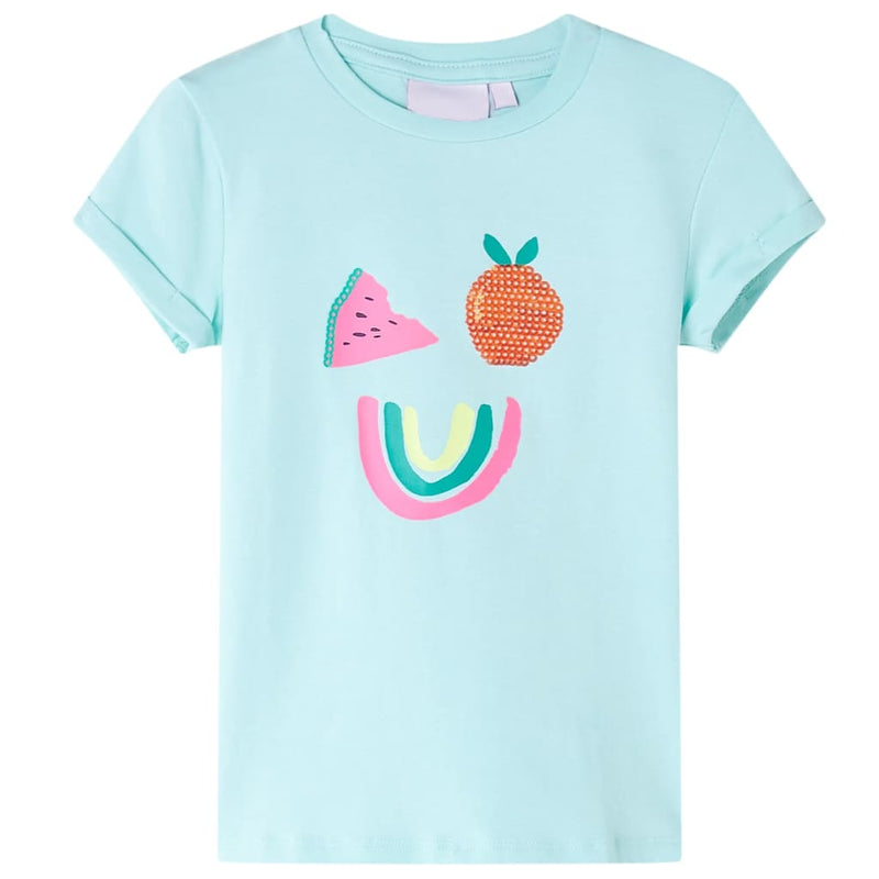 Load image into Gallery viewer, VidaXL Kindershirt 104 lichtzeeblauw
