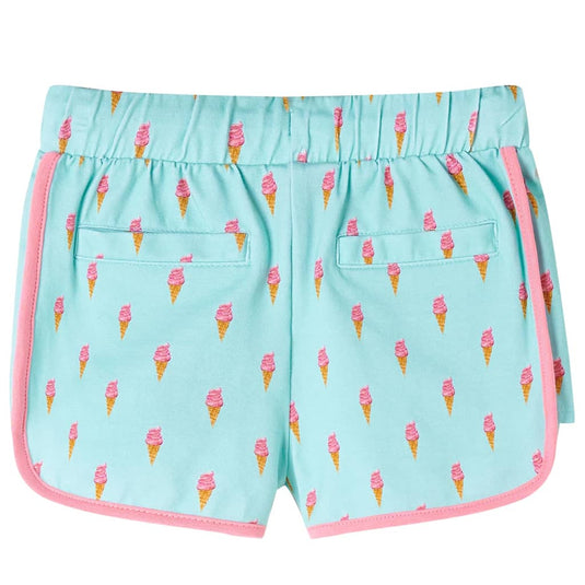 VidaXL Kindershort met trekkoord 92 lichtmintkleurig