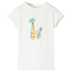 Vidaxl kindershirt 128 ecru