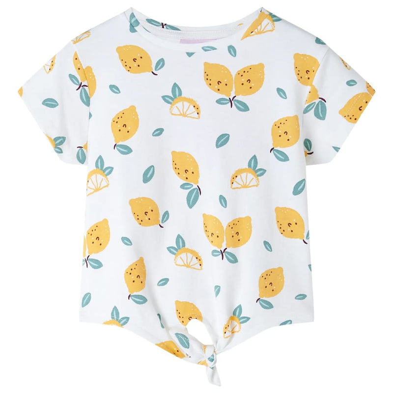 Load image into Gallery viewer, Vidaxl kindershirt met knoop in de zoom 116 ecru
