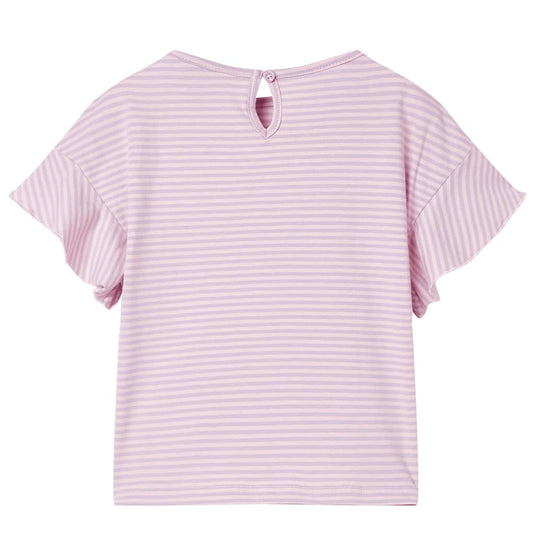 VidaXL Kindershirt met mouwen met ruches 92 lila