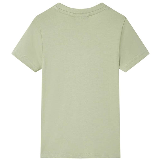 VidaXL Kindershirt met korte mouwen 92 lichtkakikleurig
