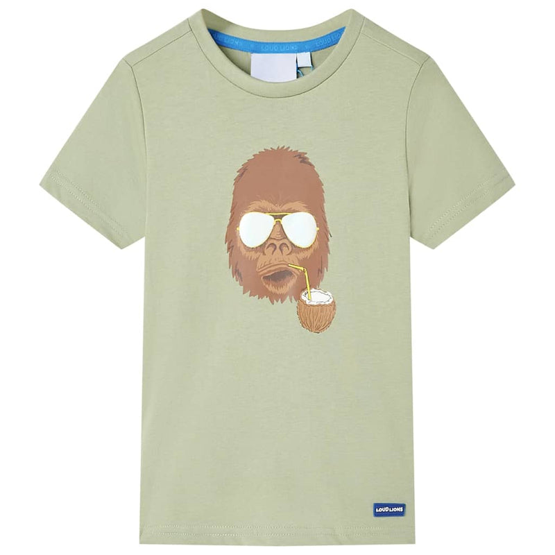 Load image into Gallery viewer, Vidaxl kindershirt met korte mouwen 140 lichtkakikleurig

