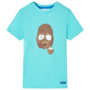 VidaXL Kindershirt met korte mouwen 104 zeeblauw