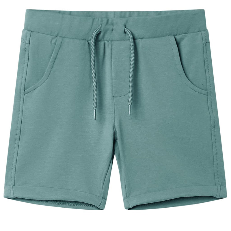 Load image into Gallery viewer, Vidaxl kindershorts met trekkoord 104 oudpetrol
