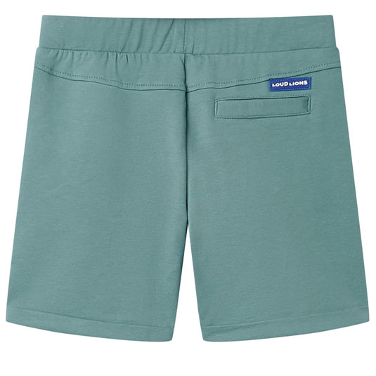 VidaXL Kindershorts met trekkoord 128 oudpetrol