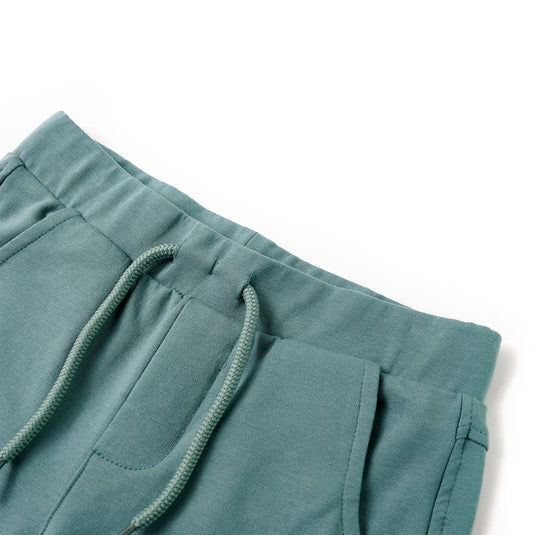 Vidaxl kindershorts met trekkoord 128 oudpetrol