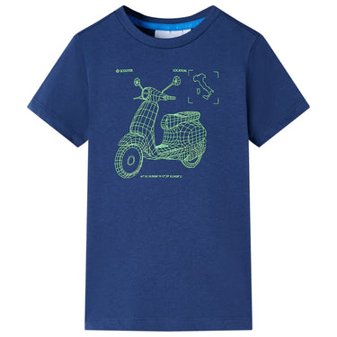 Vidaxl kindershirt 104 donkerblauw