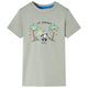VidaXL Kindershirt 116 lichtkakikleurig