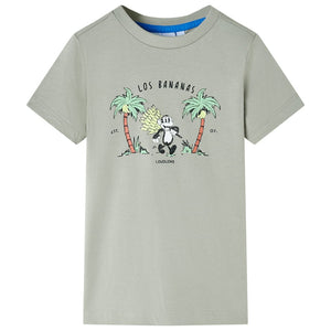 VidaXL Kindershirt 128 lichtkakikleurig