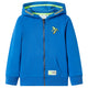 Vidaxl kindervest met capuchon en rits 104 blauw