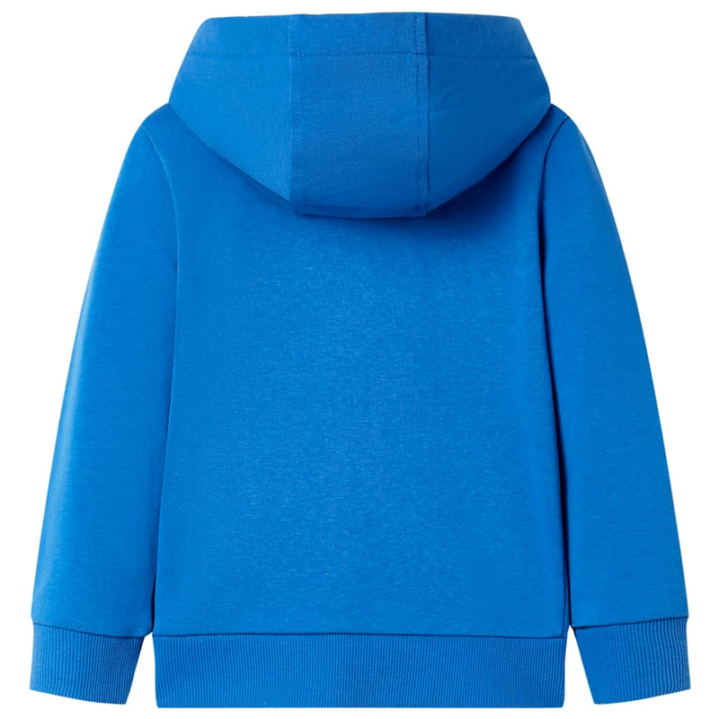 Load image into Gallery viewer, Vidaxl kindervest met capuchon en rits 104 blauw
