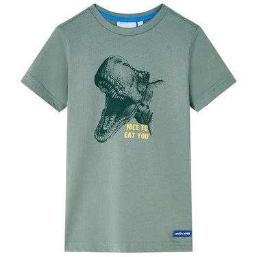 Vidaxl kindershirt 128 kakikleurig