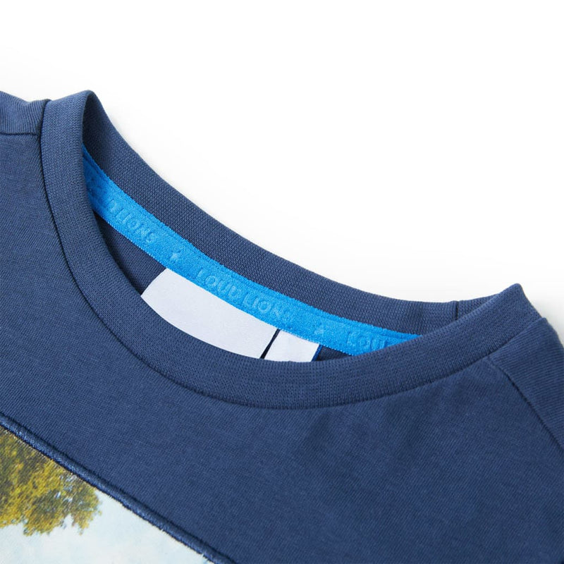 Load image into Gallery viewer, VidaXL Kindershirt 92 donkerblauw
