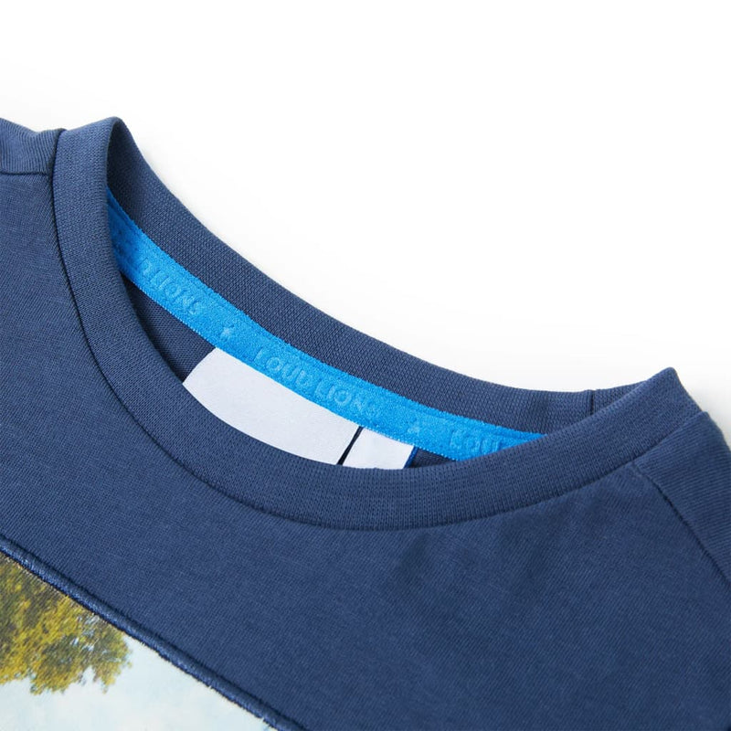 Load image into Gallery viewer, VidaXL Kindershirt 104 donkerblauw
