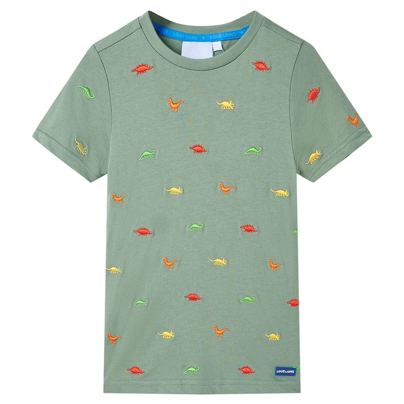 Load image into Gallery viewer, VidaXL Kindershirt met korte mouwen 92 kakikleurig
