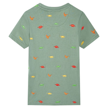 Vidaxl kindershirt met korte mouwen 116 kakikleurig