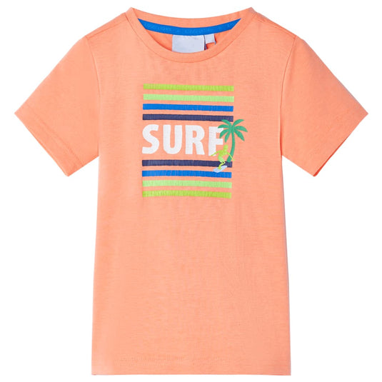 VidaXL Kindershirt 104 neonoranje