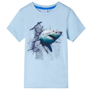 VidaXL Kindershirt 140 lichtblauw