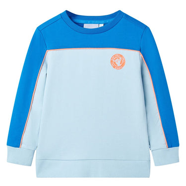 Vidaxl kindertrui 116 felblauw en lichtblauw