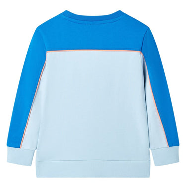 Vidaxl kindertrui 128 felblauw en lichtblauw