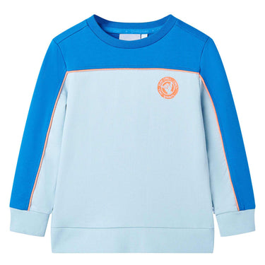 Vidaxl kindertrui 140 felblauw en lichtblauw