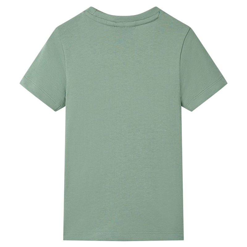 Load image into Gallery viewer, VidaXL Kindershirt met korte mouwen 128 kakikleurig
