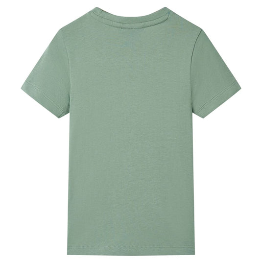VidaXL Kindershirt met korte mouwen 140 kakikleurig