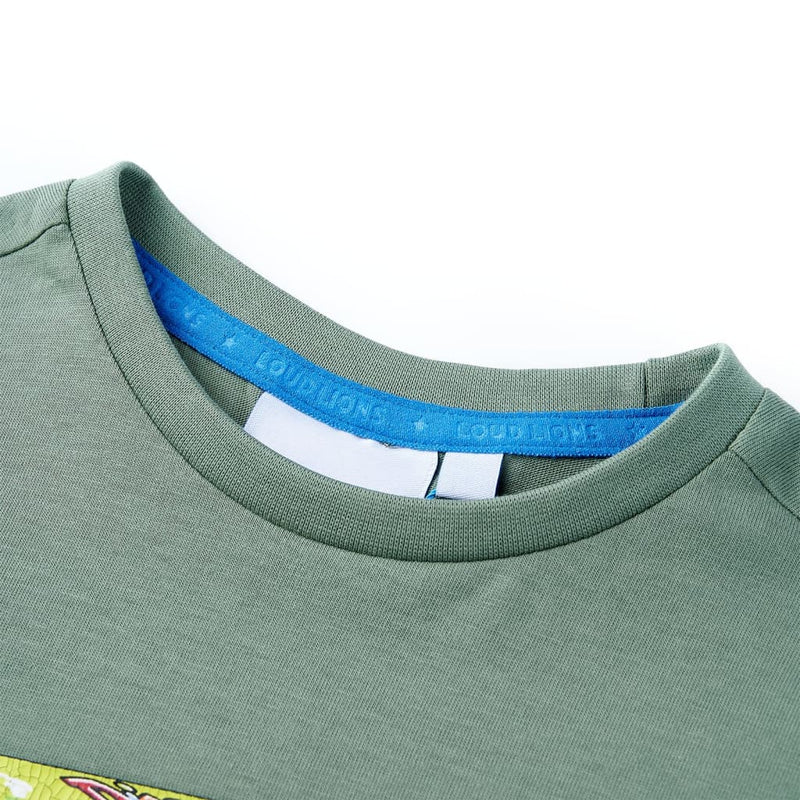 Load image into Gallery viewer, VidaXL Kindershirt met korte mouwen 140 kakikleurig
