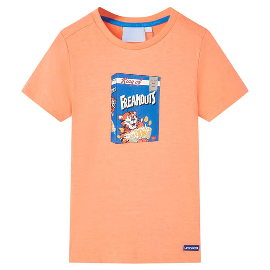 VidaXL Kindershirt met korte mouwen 104 neonoranje