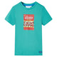 VidaXL Kindershirt met korte mouwen 128 donkermintkleurig