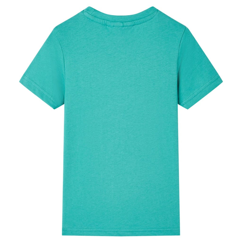 Load image into Gallery viewer, VidaXL Kindershirt met korte mouwen 140 donkermintkleurig
