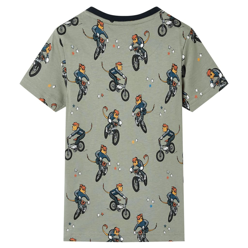 Load image into Gallery viewer, Vidaxl kinderpyjama met korte mouwen 140 lichtkaki
