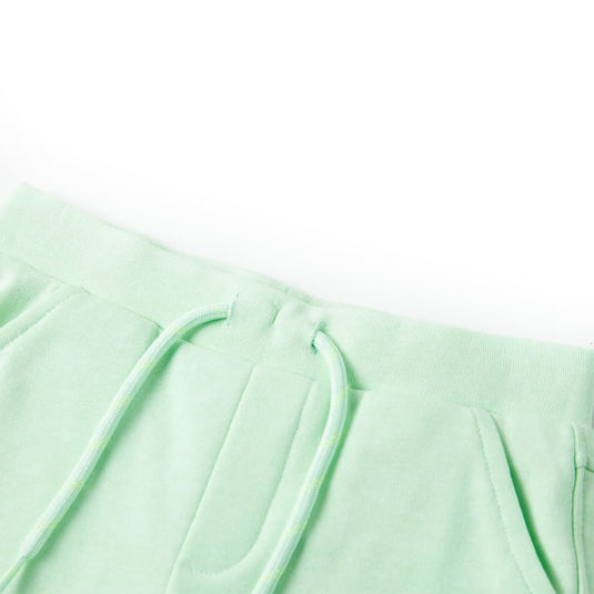 VidaXL Kindershorts met trekkoord 116 felgroen