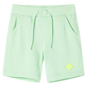 Vidaxl kindershorts met trekkoord 128 felgroen