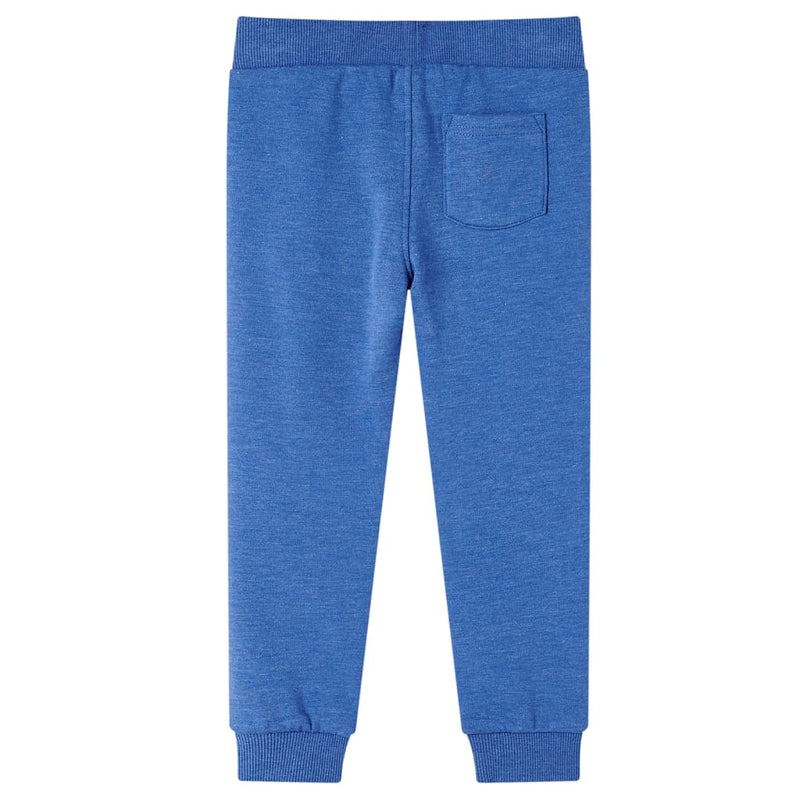 Load image into Gallery viewer, VidaXL Kinderjoggingbroek 128 gemêleerd blauw
