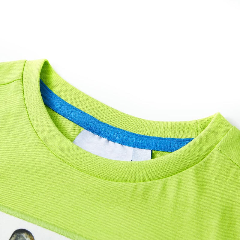 Load image into Gallery viewer, VidaXL Kindershirt met korte mouwen 104 limoengroen
