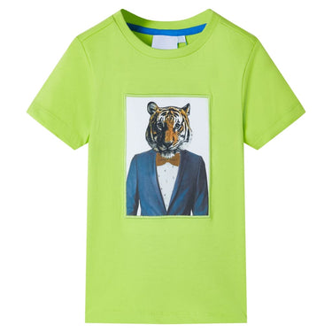 Vidaxl kindershirt met korte mouwen 116 limoengroen