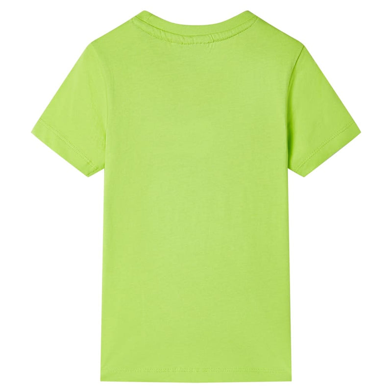 Load image into Gallery viewer, VidaXL Kindershirt met korte mouwen 140 limoengroen
