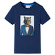 VidaXL Kindershirt met korte mouwen 92 donkerblauw